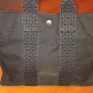 Hermès Fourre Tout Navy Tote Bag